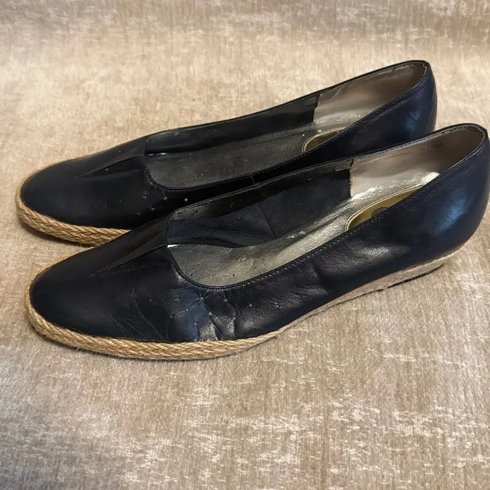 Ros Hommerson Leather Jute Espadrilles
